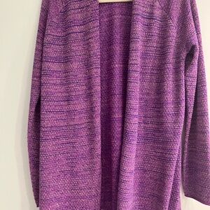 Lilly Pulitzer Purple Cardigan Soft Knit Relaxed Fit